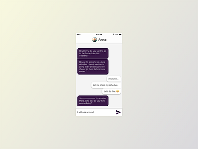 Daily UI Challenge Day 13 - Direct Messaging