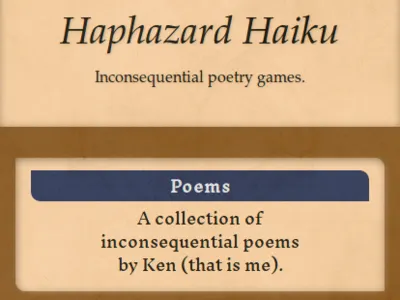 Haphazard Haiku app haiku poetry responsive