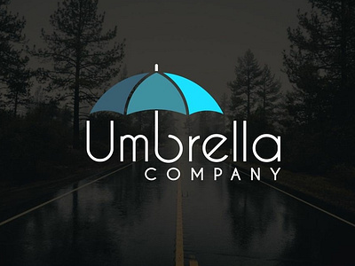 Umbrella logo design adobeillustrator blue brand branding company coreldraw coreldrawx7 design graphic identity illustration illustrator logo rain tree typography umbrella vector water white