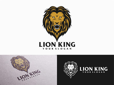 Lion king adobeillustrator animal art brand branding coreldraw design elegant graphic identity illustration illustrator jungle lion lion head lion king lion logo logo vector wild