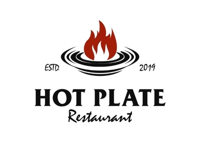 Hot Plate Restaurant Logo adobeillustrator art beverages brand branding classic coreldraw design elegant flame graphic hot identity illustration logo plate restaurant retro vector vintage