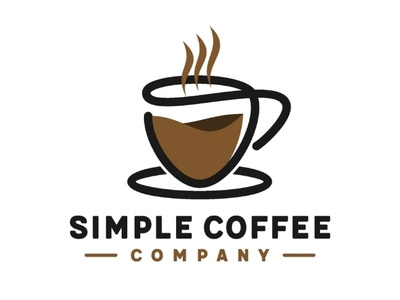 Simple coffee company logo