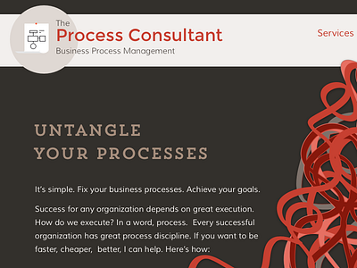 Process Home consultant flowchart illustration logo process tangle