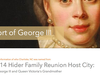 Hiderfamily History family reunion family tree hider family historical orange statamic teal