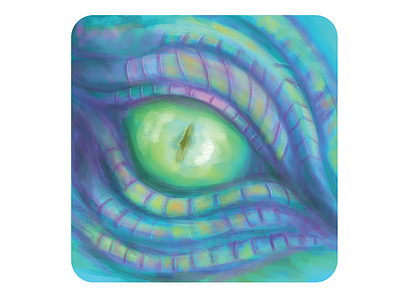 Dragon eye card dragon dragon eye eye. teal lenormand oracle card purple