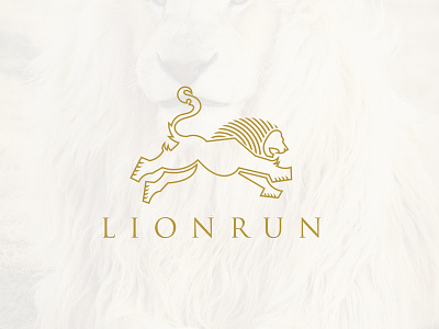 Lion Logo Concept branding gold gold lion golden lion heraldry heraldry lion line line logo lion lion logo lion run logo luxury luxury lion run logo running running lion running logo