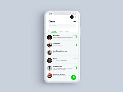 WhatsApp Home Screen Redesign