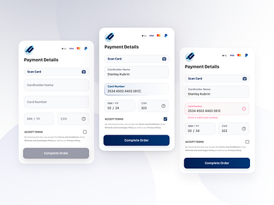 Credit Card Payment Module cards ui checkout credit card checkout dailyui experiment field form mobile module ui