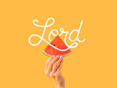 Lord Logo brand fruit handwritten logo health idendity logo restaraunt schools
