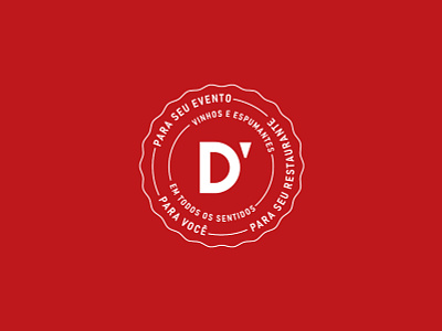D'VINO - Selo brand idendity logo seal stamp wine