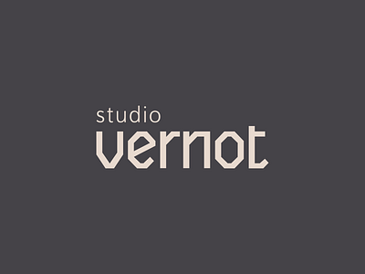 Studio Vernot - Logo architecture design architecture logo brand logo typography