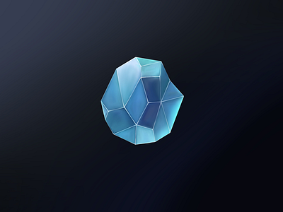 Crystal concept crystal design illustration