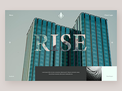 Architecture Firm - Website Concept homepage minimal ui ui deisgn ux web website website concept
