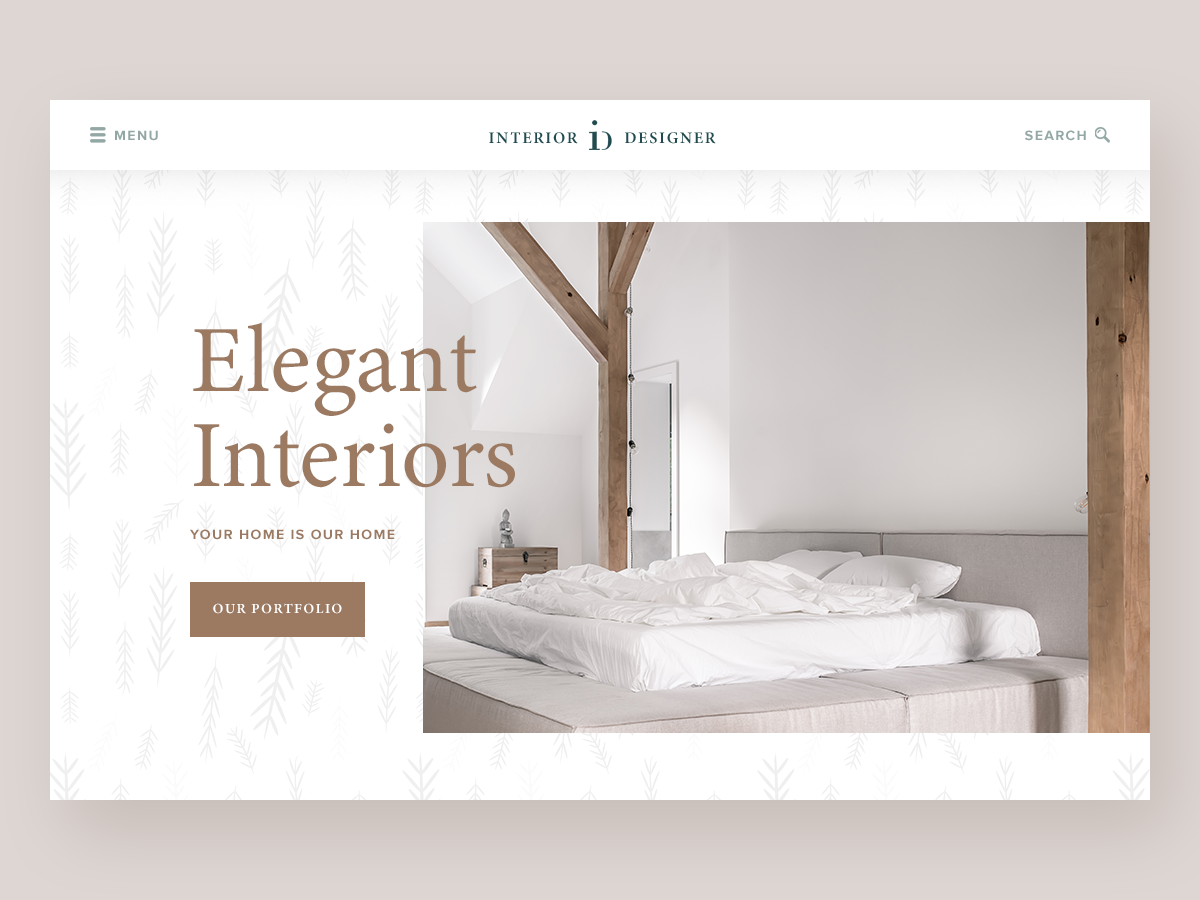 Interior Designer Website Concept By Hangar Grove On Dribbble