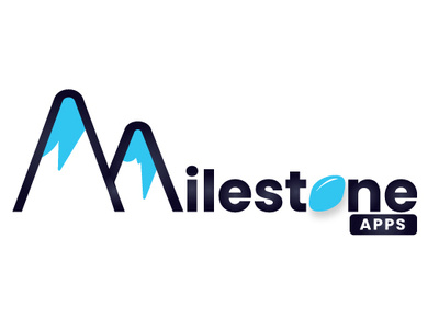 Milestone Apps Logo animation app art brand branding character clean design flat icon identity illustration illustrator logo mobile typography ui ux vector web