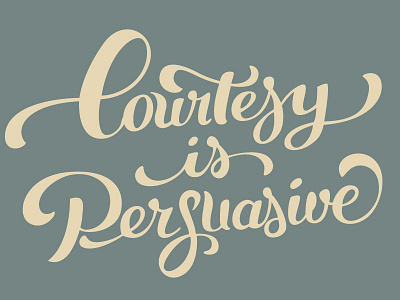 Courtesy is Persuasive