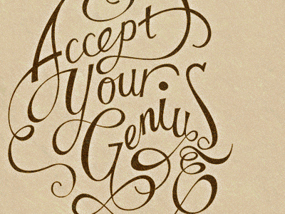 Accept Your Genius