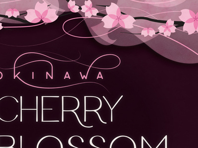 Cherry Blossom cherry blossom japan lettering poster typography