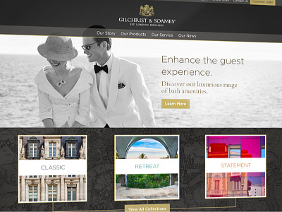 Gilchrist & Soames Hotelier Website hotel responsive site design interactive soap