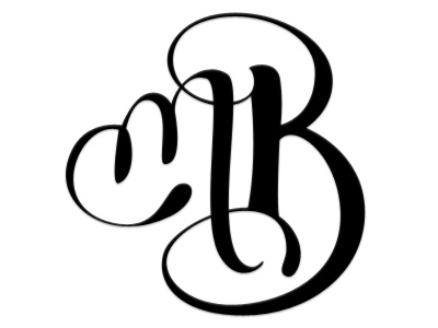 Molly & Brian b identity lettering letters m mark monogram name stationary wedding