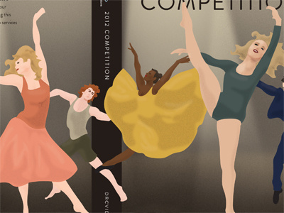 Dance Illustration colorful cover dance dance competition dancer drawing dvd illustration light movement stage