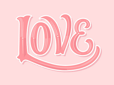 Love brandon fun lettering pink romance script sketch typography valentine valentines day white