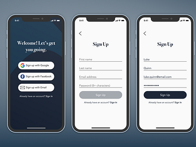 Daily UI #001 – Sign Up