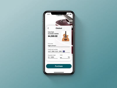 Daily UI #002 – Credit Card Checkout app design mobile ui ux