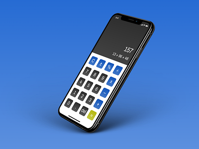 Daily UI #004 – Calculator app calculator dailyui dailyui 004 dailyuichallenge design figma minimal mobile mobile calculator ui