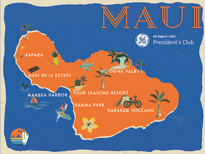 Maui Poster branding design graphic design illustration logo marketing poster t shirt