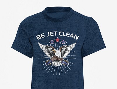 Be Jet Clean T-shirt Design branding cartoon design graphic design illustration logo merch merchandise product t shirt