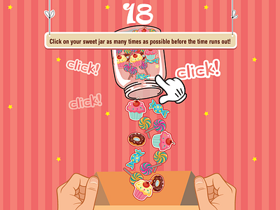 Fairness Game candy children game gui interface