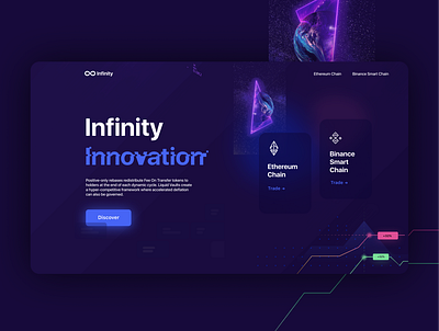 Infinity Protocol. app design ux web website