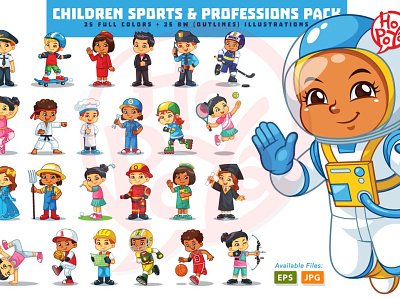 Children Sports & Professions Pack