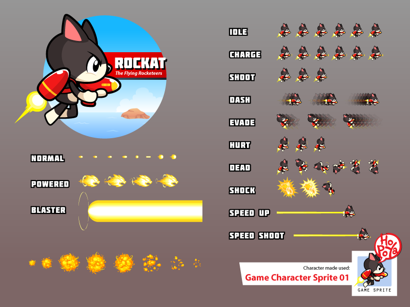 Game Character Sprite 02 by Mahmud Fajar Rosyadi on Dribbble