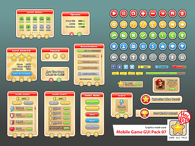 Mobile Game GUI Pack 07 by Mahmud Fajar Rosyadi on Dribbble