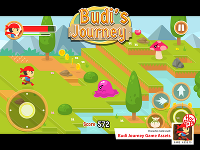 Budi Journey Game Assets action adventure android assets boy cartoon character game ios side scroller sprite sheet vector