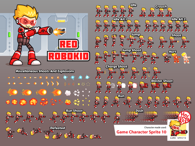 Game Character Sprite 02 by Mahmud Fajar Rosyadi on Dribbble