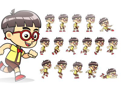 Geeky Boy Game Sprites