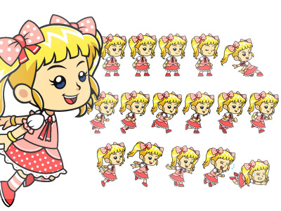 Candy Girl Game Sprites