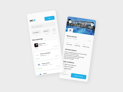 Job Listings App app design home page ui homepage job app job board job listing jobs app jobs listing marketplace marketplaces ui ux