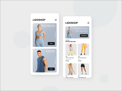 GYMSHARK Inspired Ecommerce - Mobile branding ecom design ecomm ecommerce graphic design homepage marketplace marketplaces mobile product catalogue product page