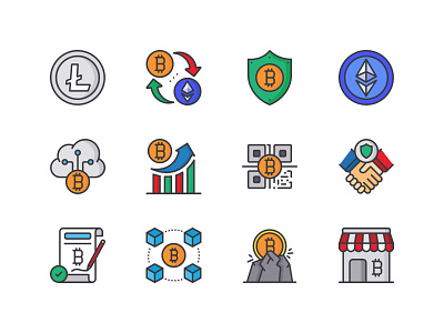 Bitcoin - Cryptocurrency Icon pack bitcoin crypto exchange crypto wallet cryptocurrency icon iconography icons icons pack