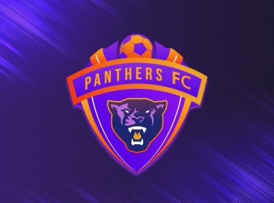 Panther Football Community Branding branding crest logo football club illustration illustrator logo