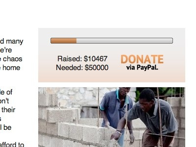 GS4O Project Listing with Custom Donate donate grey orange progress bar