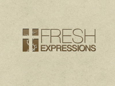 Fresh Expressions brown helvetica neue logo