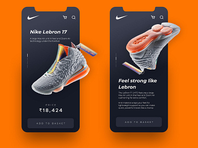 Daily UI Challenge 001 - Nike Product Page 100uichallenge app design daily 100 challenge dailychallenge dailyui dailyui 001 dailyuichallenge uidesign uiux