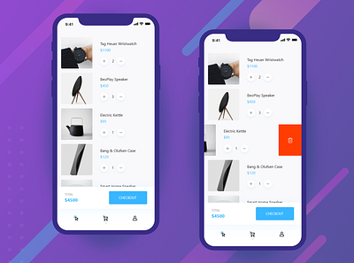 Daily UI Challenge 016/100 - E-commerce Cart Design 100uichallenge adobe xd ankur tripathi app design daily 100 challenge dailychallenge dailyui dailyuichallenge