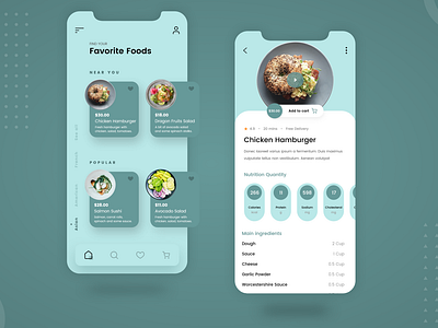 Daily UI Challenge 023/100 - Food Ordering App Concept 100uichallenge adobe xd ankur tripathi app design concept design daily 100 challenge dailychallenge dailyui dailyuichallenge food app food apps trending