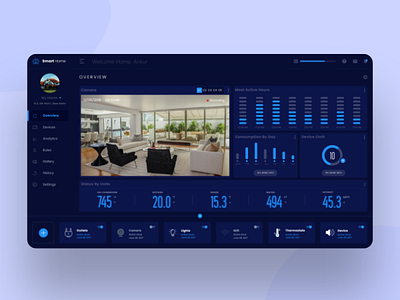 Daily UI Challenge 029/100 - Smart Home Concept UI design 100uichallenge adobe xd ankur tripathi app design daily 100 challenge dailychallenge dailyui dailyuichallenge smart home smart home design ui ux uidesign